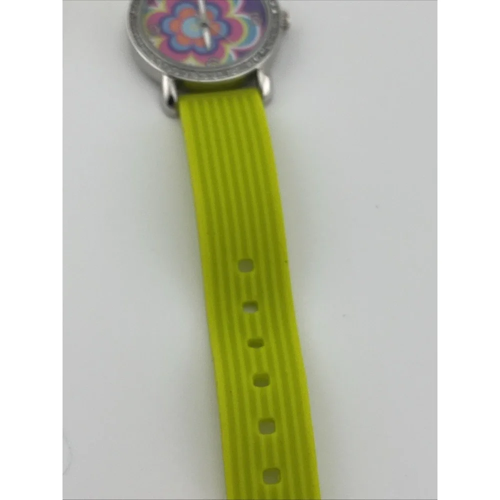Gap Kids‎ Charm Candy Flower Dial Watch Green Silicone Band- New Battery